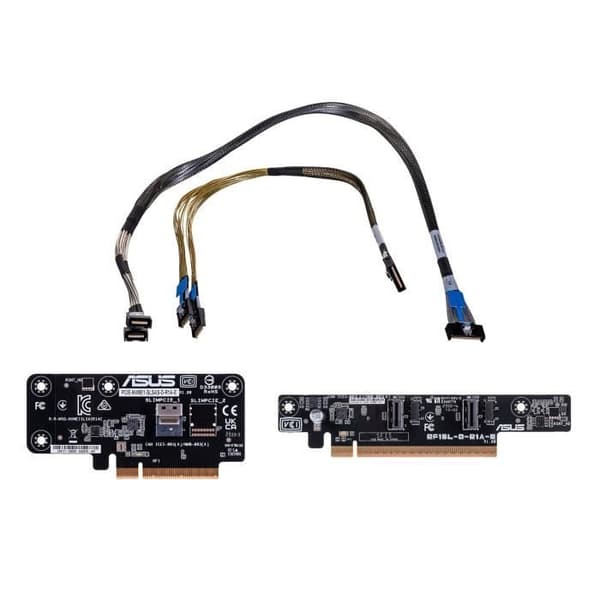 Asus RS300-E12/NVMe-SLSAS-D-R1A-E plattforms kablar