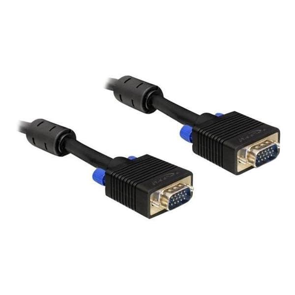 DeLOCK VGA-kabel - 2m - HD-15 (M)-kontakt - Ferritpärla