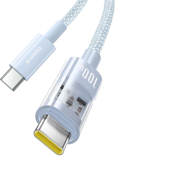 Baseus Gem USB C til USB C hurtigopladerkabel 2 m 100 W Blå
