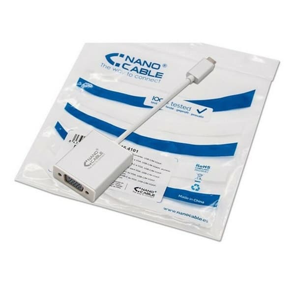 USB-C till VGA Adapter NANOCABLE 10.16.4101 10 cm