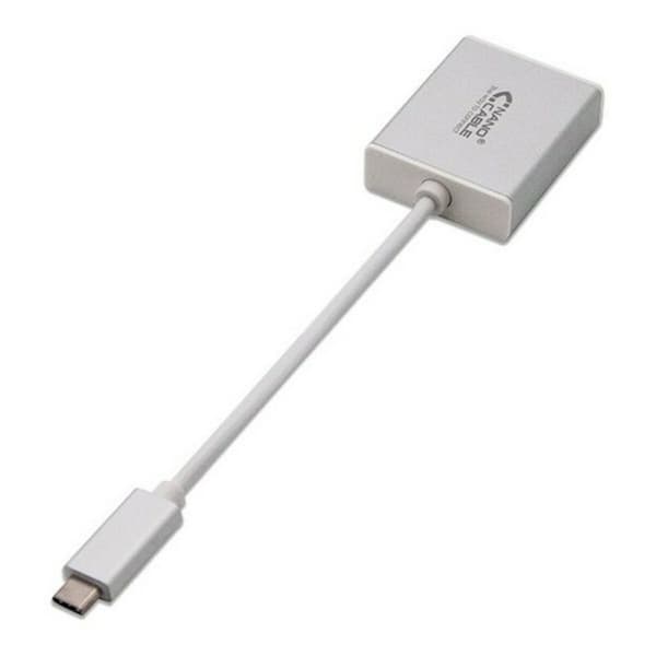 USB-C till VGA Adapter NANOCABLE 10.16.4101 10 cm Silver