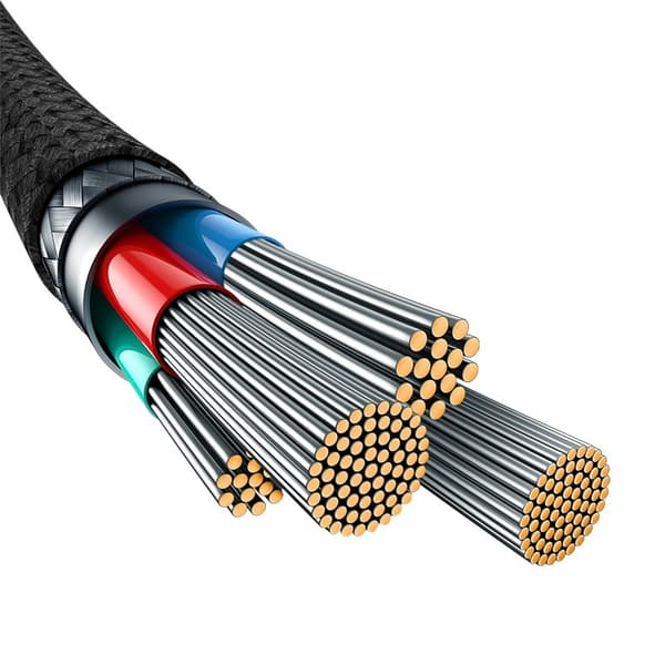 Baseus Ubrydeligt USB A til USB C kabel 2 m 100 W Sort