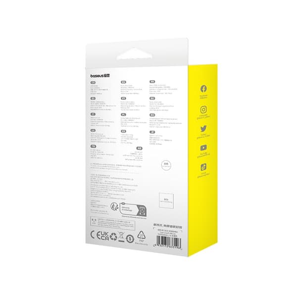 Baseus Ubrydeligt USB C til iP-kabel 2 m 20 W Sort