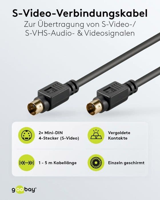 Kabel - tv - video - ljudanslutning Wentronic - 50059-GB