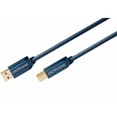 USB3.0 A - B Kabel ClickTronic 70093 Blå - 3m