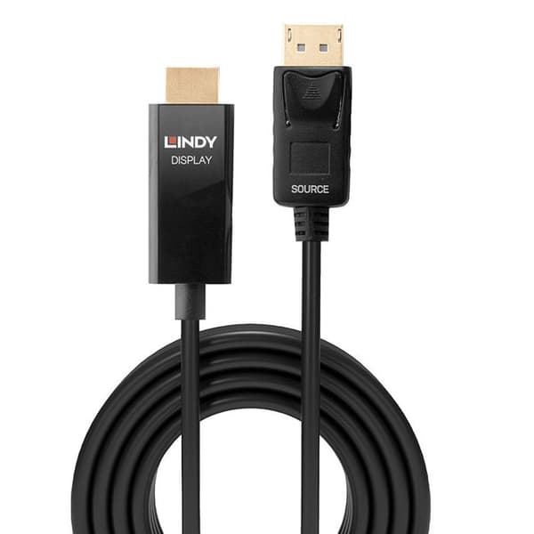 LINDY Aktiv DisplayPort-kabel till HDMI med HDR 3m