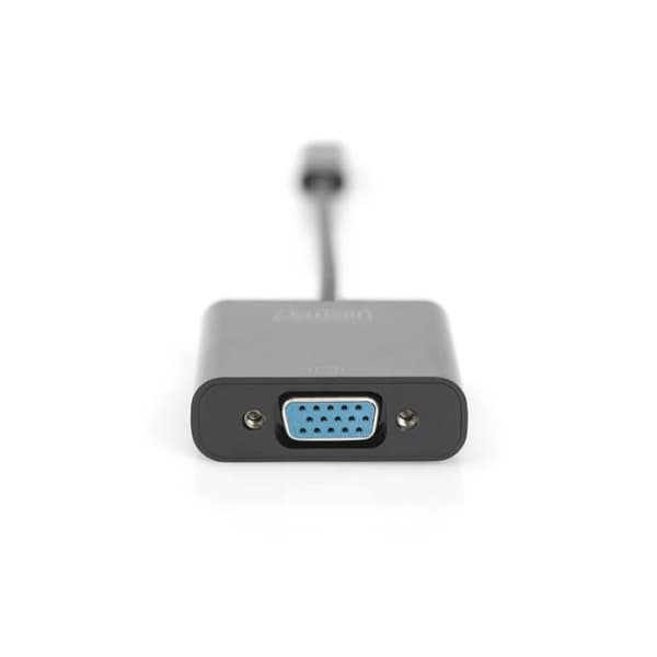 Digitus DA-70853, 0,15 m, USB C, VGA (D-Sub), hane, hona, rak