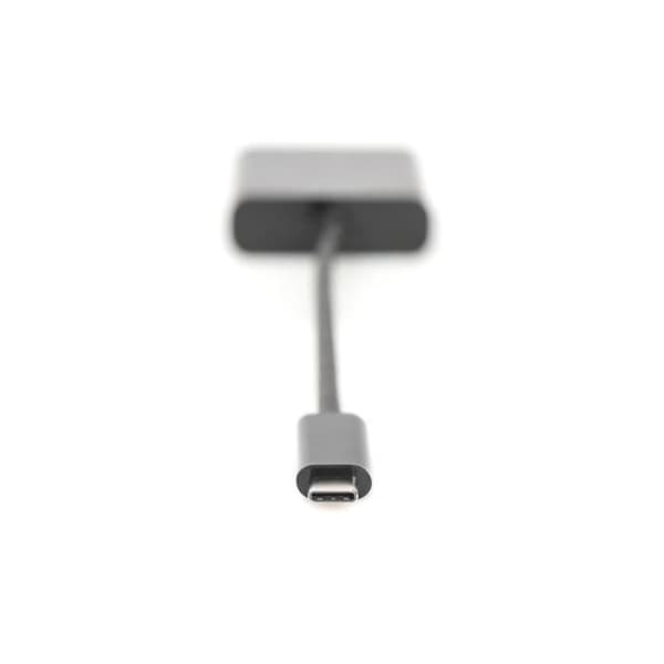 Digitus DA-70853, 0,15 m, USB C, VGA (D-Sub), hane, hona, rak