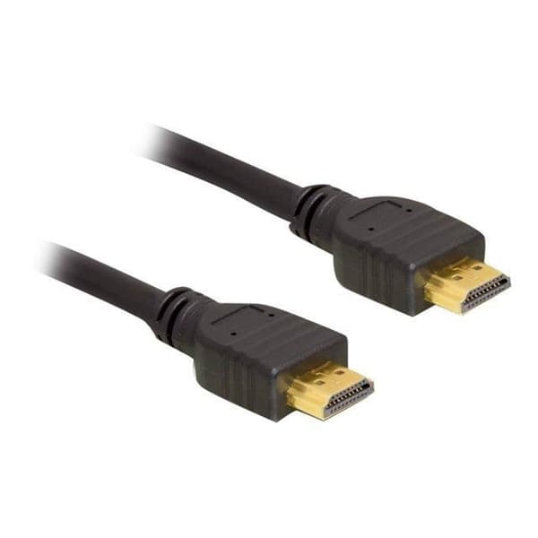 DeLOCK HDMI-kabel - 5m - Svart - Guldpläterade kontakter - 28 AWG
