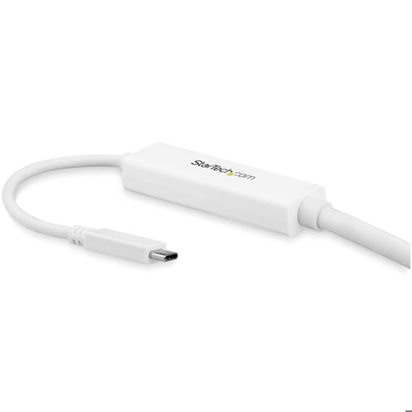 USB-C till DisplayPort adapterkabel - STARTECH - 3 m - 4K 60 Hz - Vit - Thunderbolt 3
