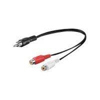 MicroConnect - Audio splitter - RCA (M) - RCA (F) - 20 cm