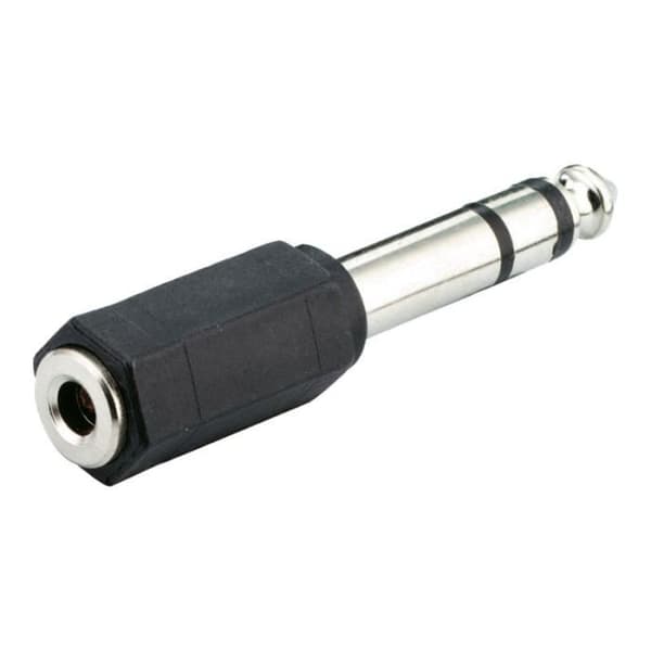 Ljudadapter - MicroConnect - 6,3 mm telefonstereo (M) - 3,5 mm stereo minitelefonkontakt (F)