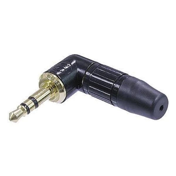 NEUTRIK Connector Jack 3,5 mm stereo vinklad svart