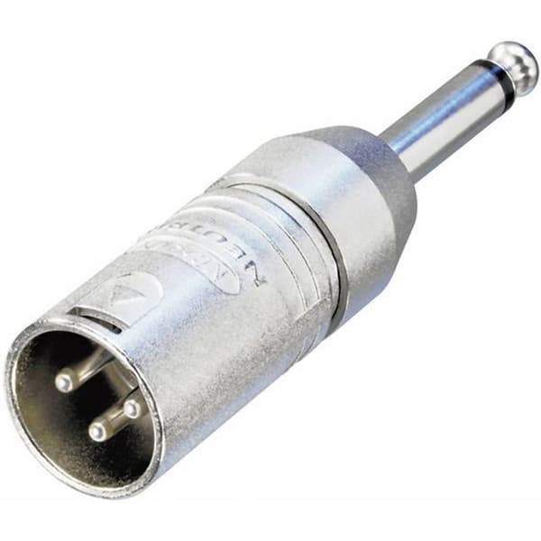 NEUTRIK Adaptör XLR 6,35 mm han till han mono