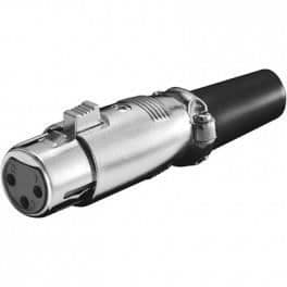 3-stifts hona XLR-kontakt