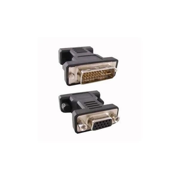 Omvandlare DVI 24 + 5 till VGA HDB 15 NANOCABLE 10.15.0704 Hane-uttag Hon-uttag
