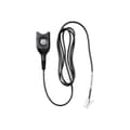 Miniatyrbild 4 av 4: Mikrofonheadsetkabel - EPOS - CSTD 01-1 - EasyDisconnect för RJ-9 hane - 1 m - Svart