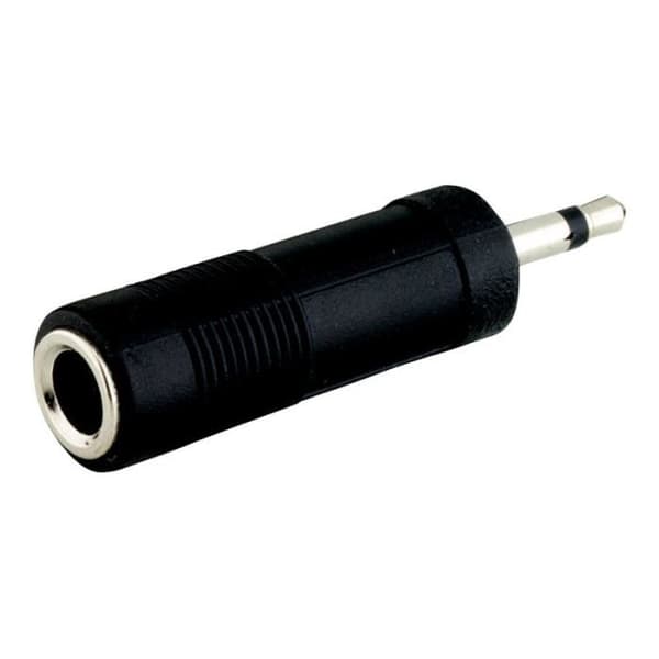 Ljudadapter - EETEUROPARTS - Minitelefon Stereo 3,5 mm (M) till telefonstereo 6,3 mm (F)