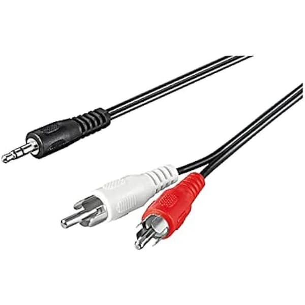 Audio/Video-adapterkabel - GOOBAY - 50779 - 20,0 meter - 3,5 mm stereojack till 2x RCA-jack