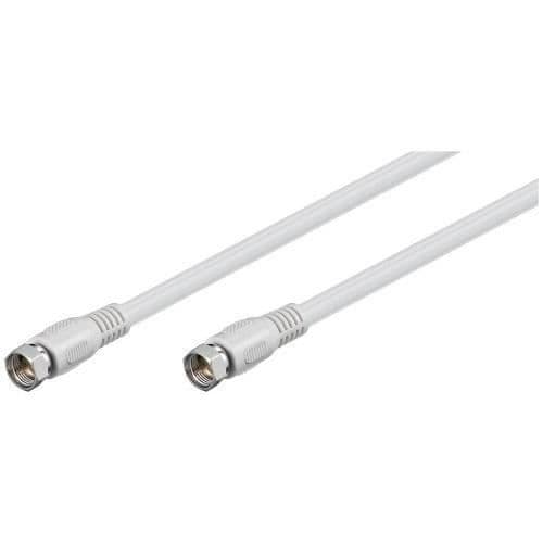 BKF 750 WENTRONIC SATELLITKABEL (F-KOPPLING FÖR F-KONTAKT) 7,5 M VIT