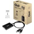Miniatyrbild 1 av 4: TV-adapter, monitor club3D CAC-1010 [1x DisplayPort hane, USB 2.0 typ A hane - 1x DVI hona 24 + 5 stift] Svart 1 st (s) | KABEL -
