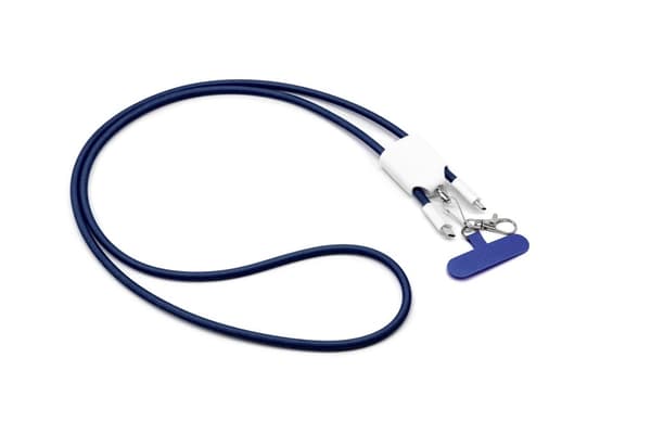INF 4-in-1 Nopea Lataus Lanyard Datakaapeli Sininen