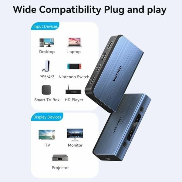 HDMI-Brytare Vention AKCL0