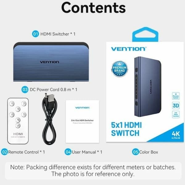 HDMI-Brytare Vention AKCL0