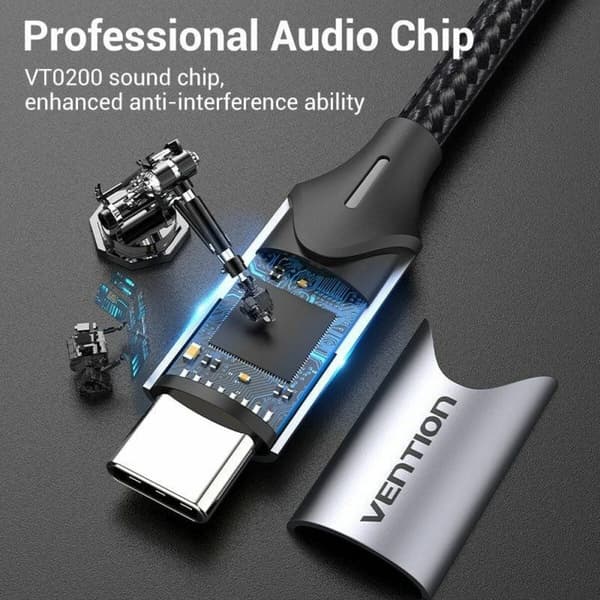 USB-C - Jack 3.5 mm-adapteri Vention BGPHY