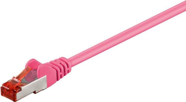 MicroConnect F/UTP CAT6 2m Rosa PVC