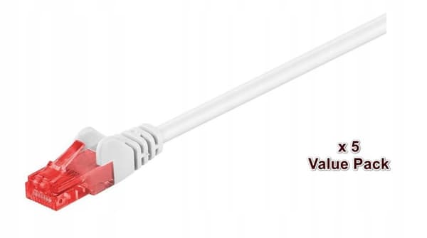MicroConnect U/UTP CAT6 15M vit 5-pack
