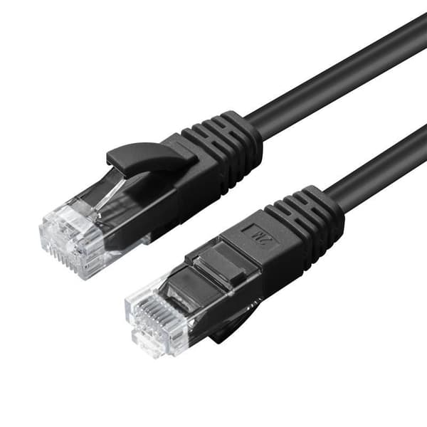 MicroConnect CAT6A UTP 10m Svart LSZH