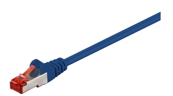 MicroConnect S/FTP CAT6 0,5m Blå LSZH