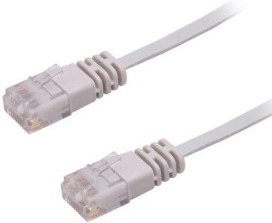 MicroConnect U/UTP CAT6 5M Grå Flad, V-UTP605-FLAD