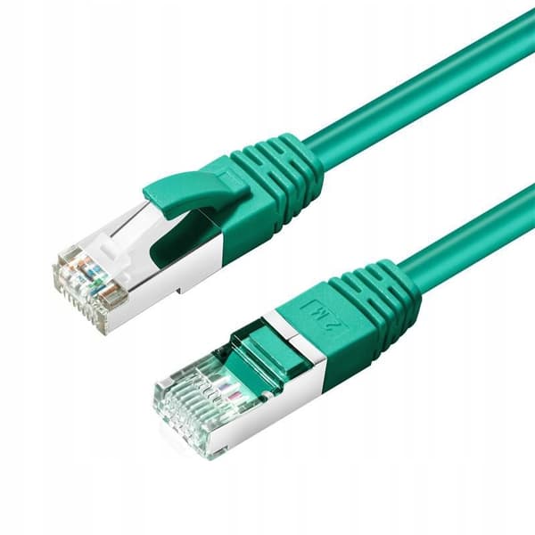 MicroConnect CAT6A S/FTP 15m Vihreä LSZH