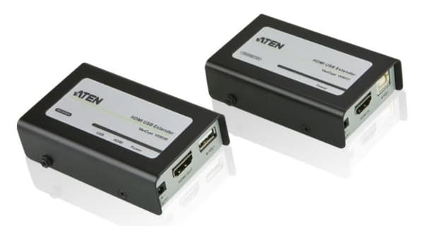 Aten HDMI USB-förlängare Ljud/Video + USB-förlängningskabel, VE803-AT-G