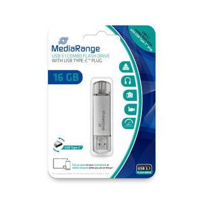 MediaRange 16 GB USB 3.1 dobbelt USB-flashdrev, MR935
