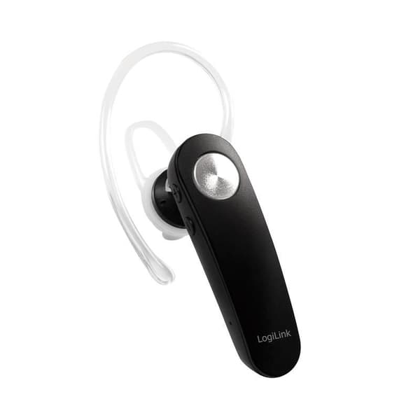LogiLink Langattomat Kuulokkeet Koukulla, Puheluihin/Musiikin Kuunteluun, Bluetooth, Musta, BT0046
