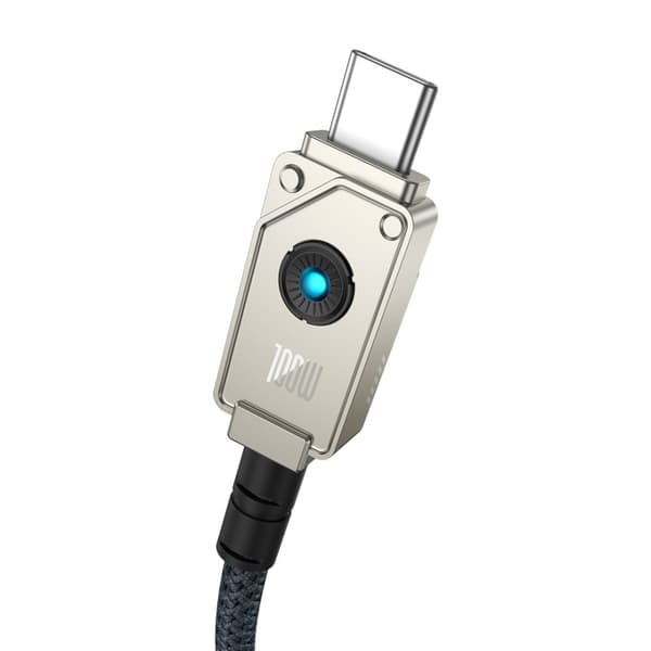 Baseus Ubrydeligt USB C til USB C kabel 1 m 100 W Hvid