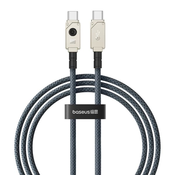Baseus Ubrydeligt USB C til USB C kabel 1 m 100 W Hvid