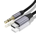 Miniatyrbillede 1 af 6: INF Lydkabel: Type-C til 3,5 mm Aux-ledning til bil og hovedtelefoner  0.5m