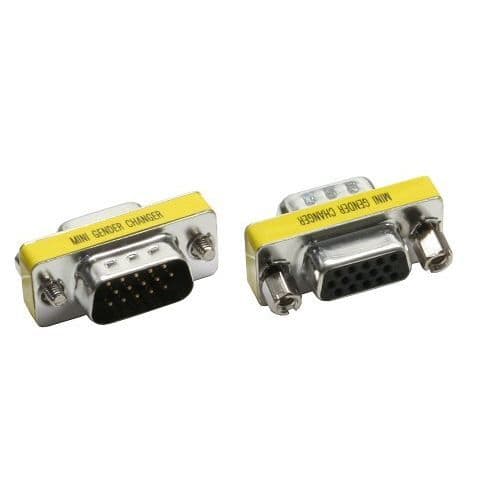 Mini Gender Changer - INLINE - 15 pin HD (VGA) - hane/hona