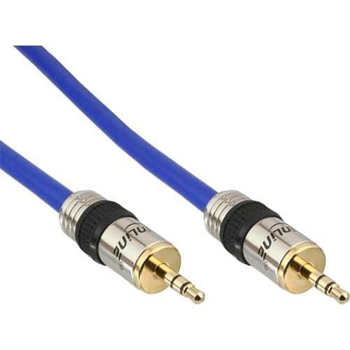 INLINE - PREMIUM-jackkabel, 3,5 mm hane/hane, 0,5 m