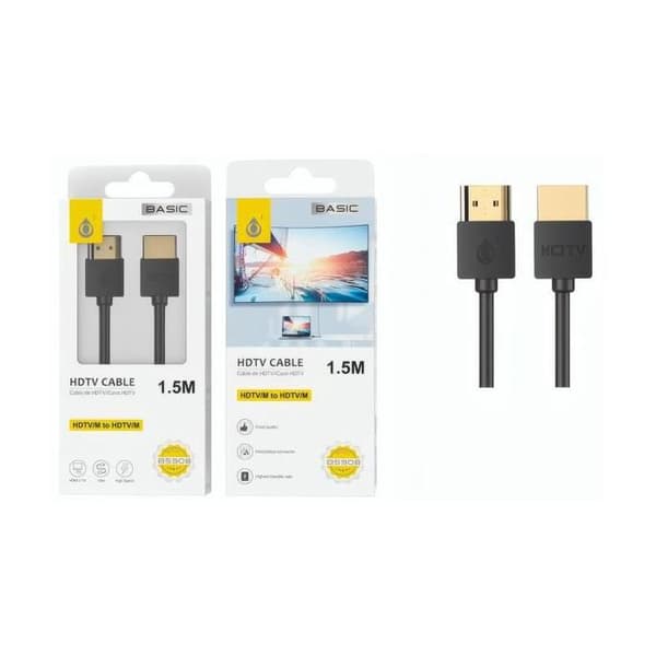 Jc B5908 Svart - Kabel för HDTV HDMI Hane till Hane 1,5m