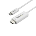 Miniatyrbild 1 av 4: STARTECH 1m USB-C till HDMI 4K 60Hz Adapterkabel - Vit - First End: 1 x Typ C hane Thunderbolt 3