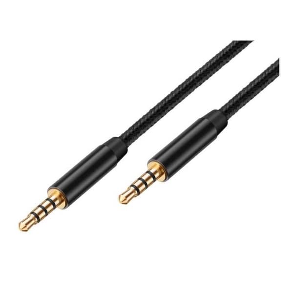 Bolaris 1,5 m Tvinplugg 3,5 mm Ljudkabel Svart