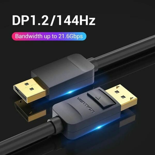 DisplayPort Kabel Vention HACBI Svart 3 m