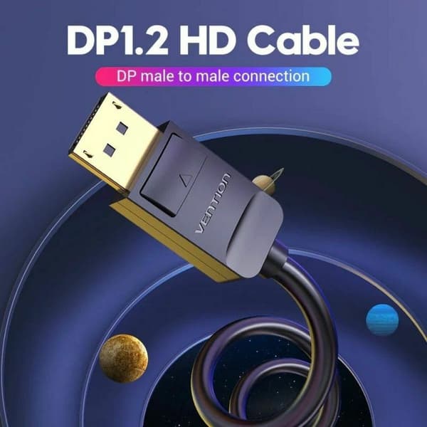 DisplayPort Kabel Vention HACBI Svart 3 m