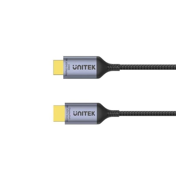 DisplayPort Kabel Unitek V1610A01 Svart 1,8 m