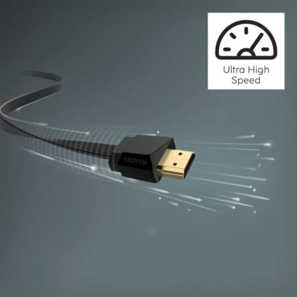 HDMI-kabel - HAMA - 4K Platt - 1.5m - Hög hastighet med Ethernet - 10 års garanti